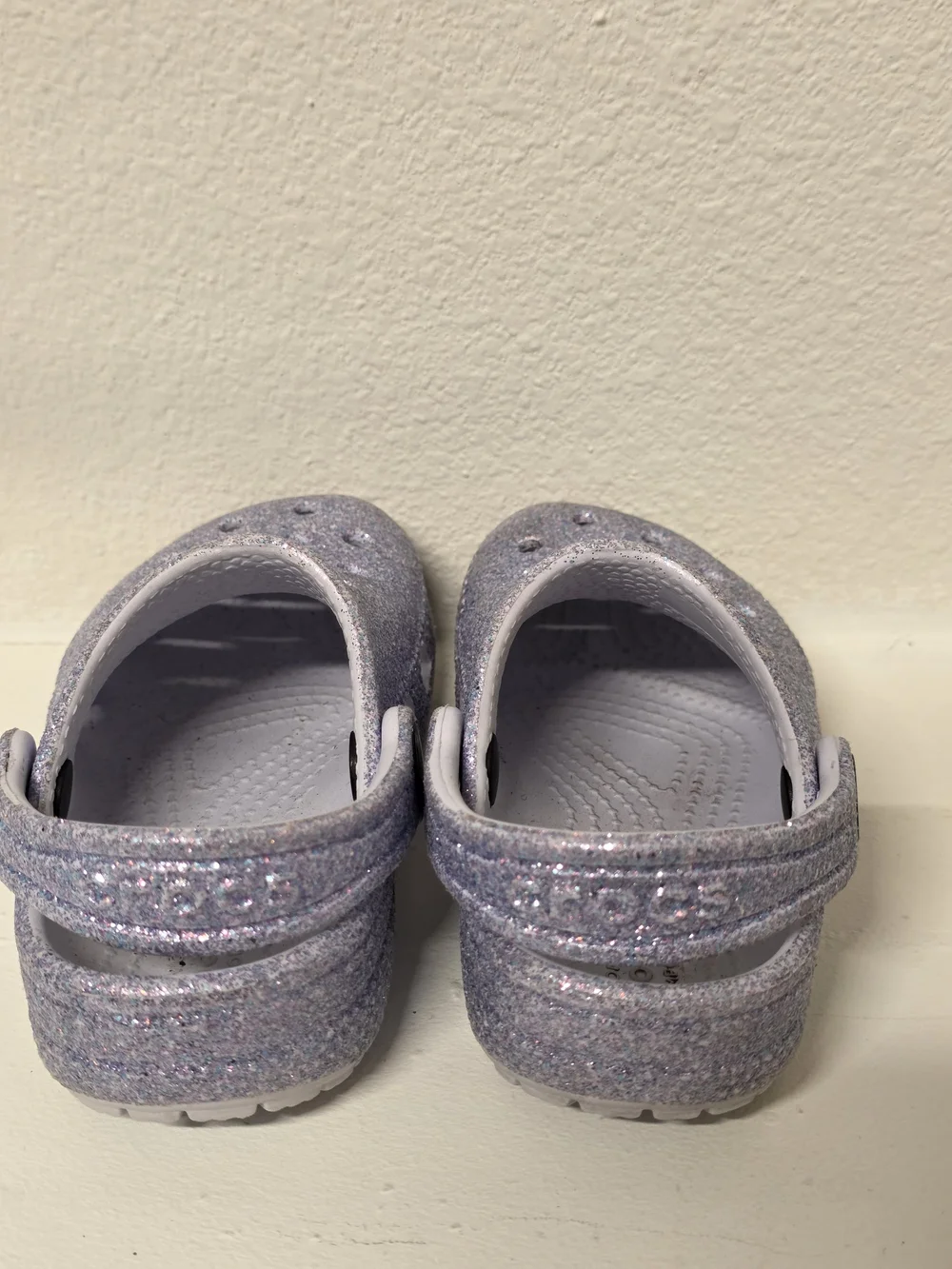 Crocs Toddler Girl Classic Glitter Clog - Purple
